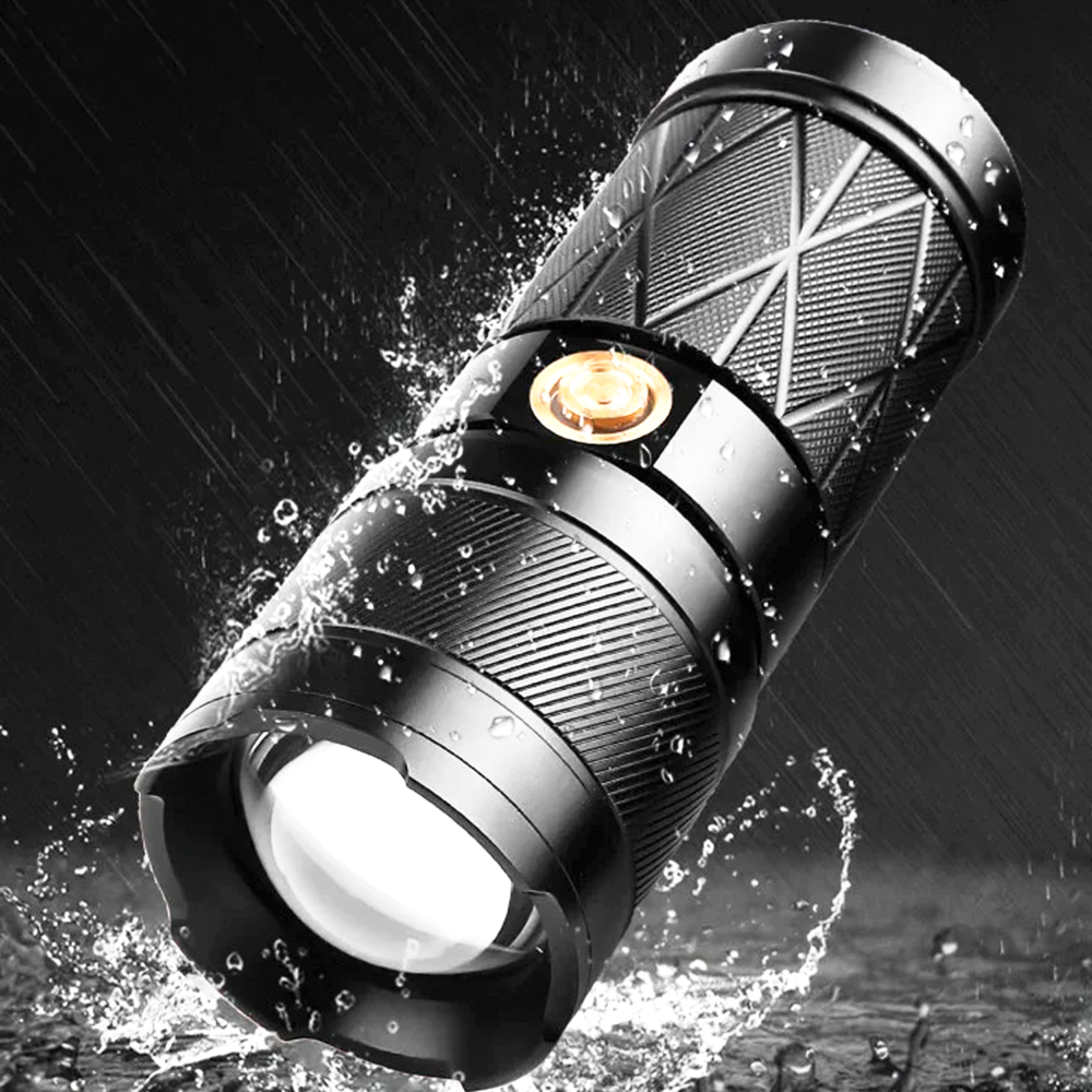 Linterna recargable GT50 USB Recargable Led 3000 Lumens