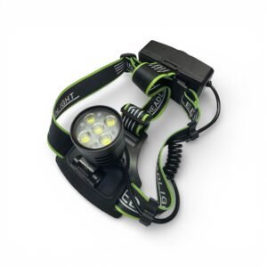 Linterna tipo minero indicador de bateria. multiproposito