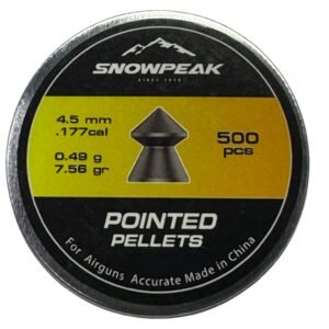 Puntillas Snowpeak punta fina 4.5mm .1.77 cal 500 piezas