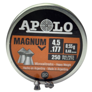 apolosss- Copillas Apolo Magnun 4.5 .177 0.55 Punta Fina 250 unos