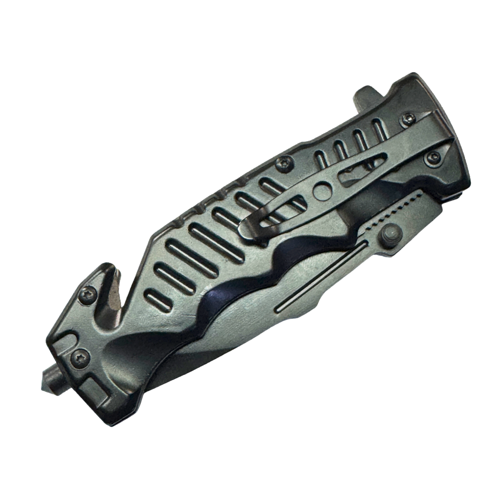 Cuchilla  DA75 Army semi automatica corta cinturón con quiebra vidrios