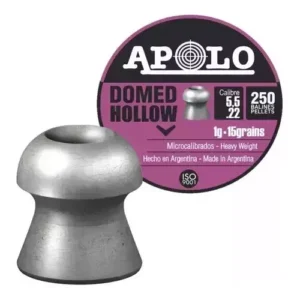 Copillas  Apolo Hollow Point 5,5  .22 Lata X250 Punta hueca