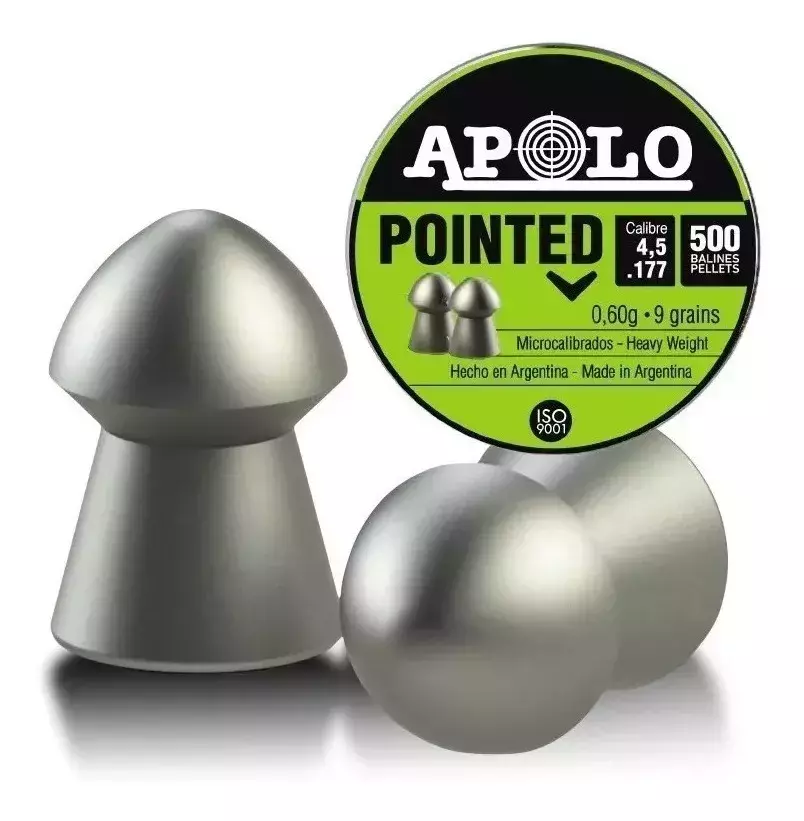 Copillas  Apolo Pointed 5,5  .22 Lata X250 Punta Redonda