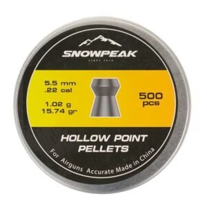 Copillas Snowpeak punta hueca  5.5mm .22 cal 500 piezas