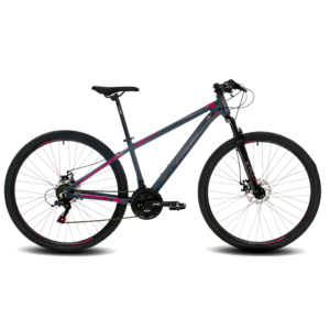 Bicicleta MTB Xrace One 7V Frenos Mecánicos H. Suspensión 29er (Gris/Rosa)