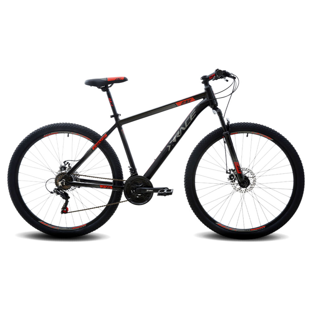BS22951-294 Bicicleta MTB Xrace One 7V Frenos Mecánicos H. Suspensión 29er (Negra/Roja)