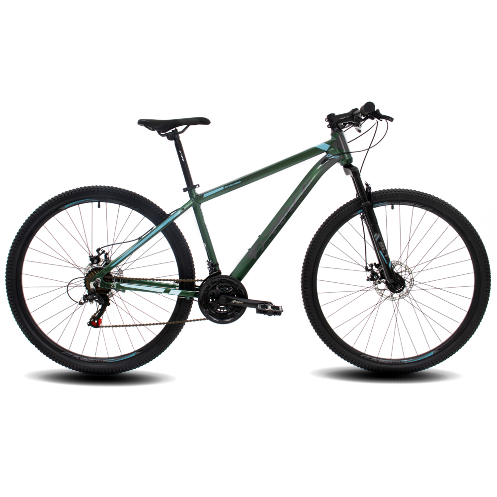 BS22951-418 Bicicleta MTB Xrace One 7V Frenos Mecánicos H. Suspensión 29er (Verde/Celeste)