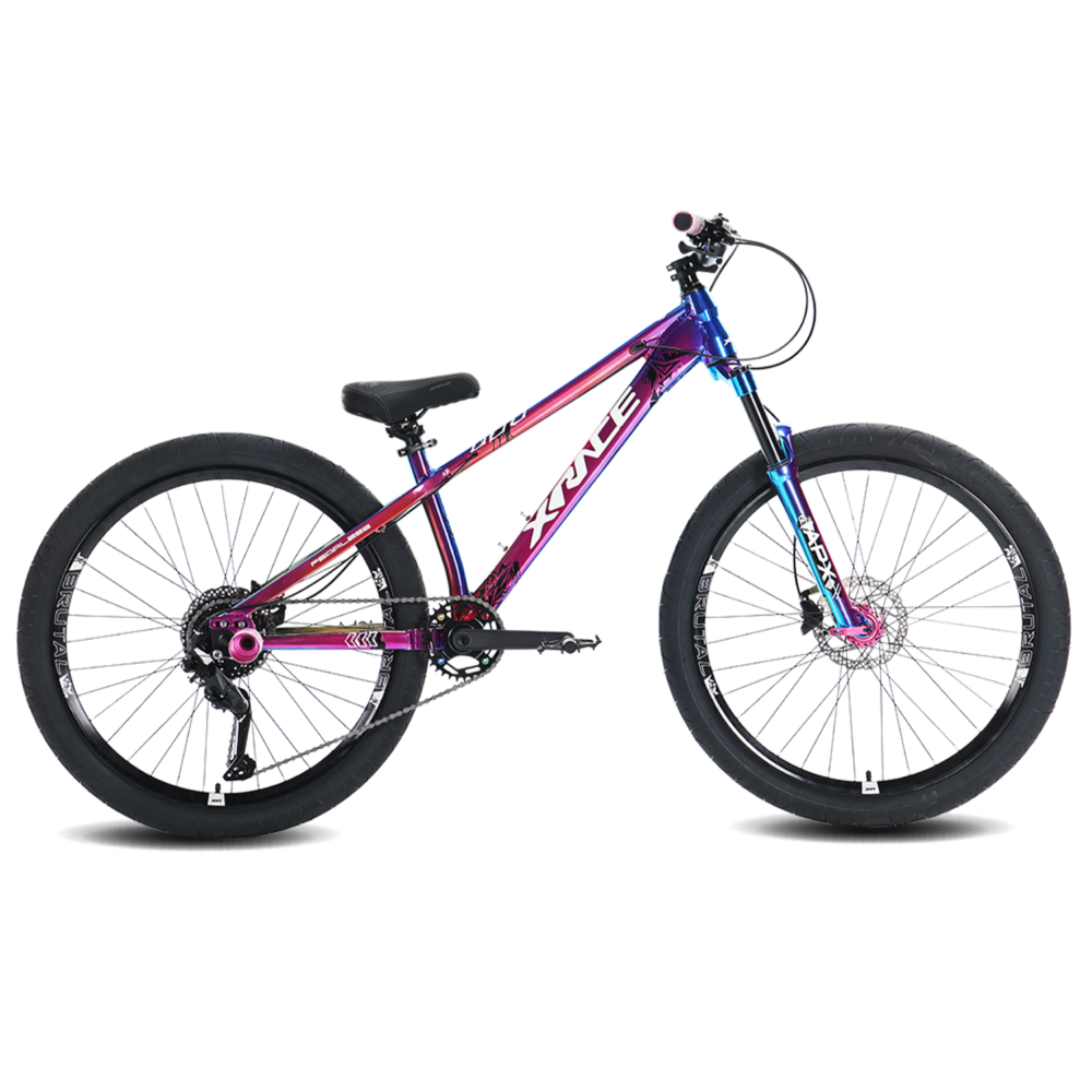 Bicicleta XRace Apex Stunt Shimano 9V Suspension 26" Tornasol