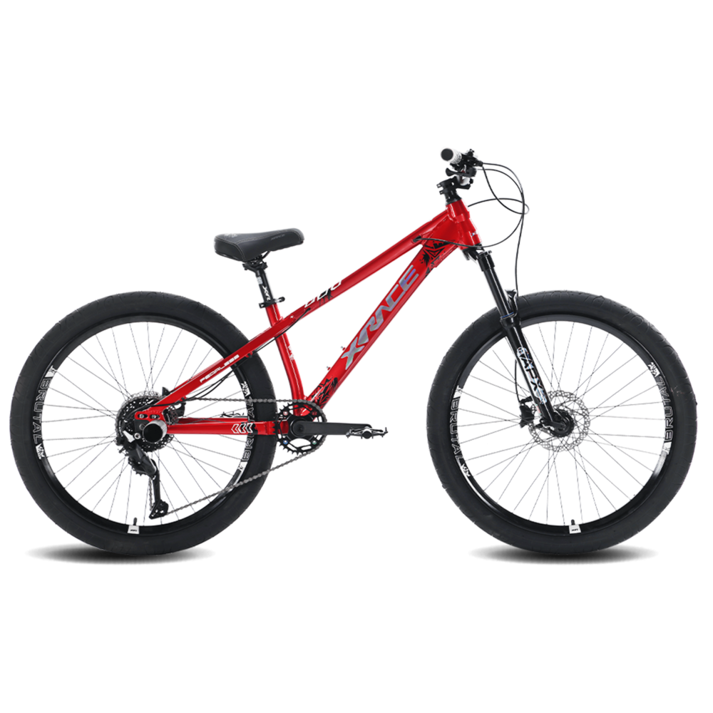 Bicicleta XRace Apex Stunt Shimano 9V Suspension 26" Roja
