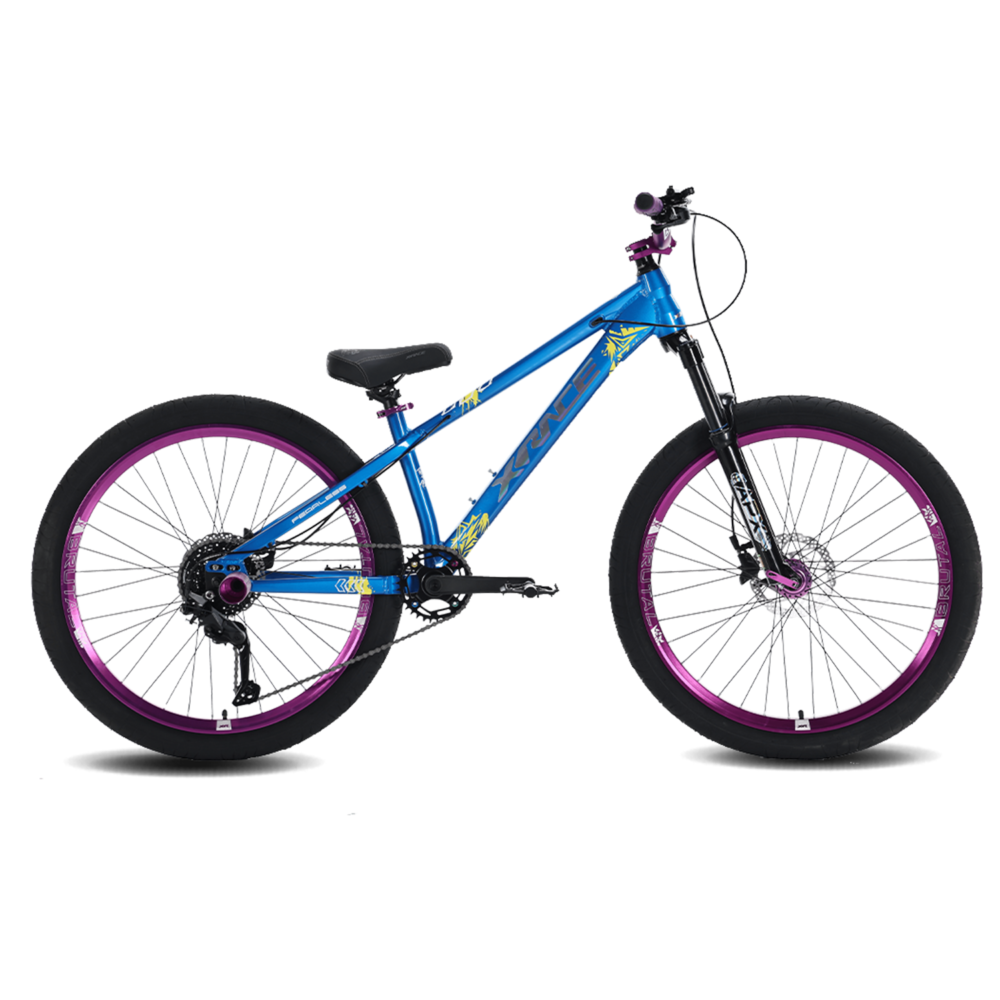 Bicicleta X-Race Apex Stunt Shimano 9V Suspension 26" Azul