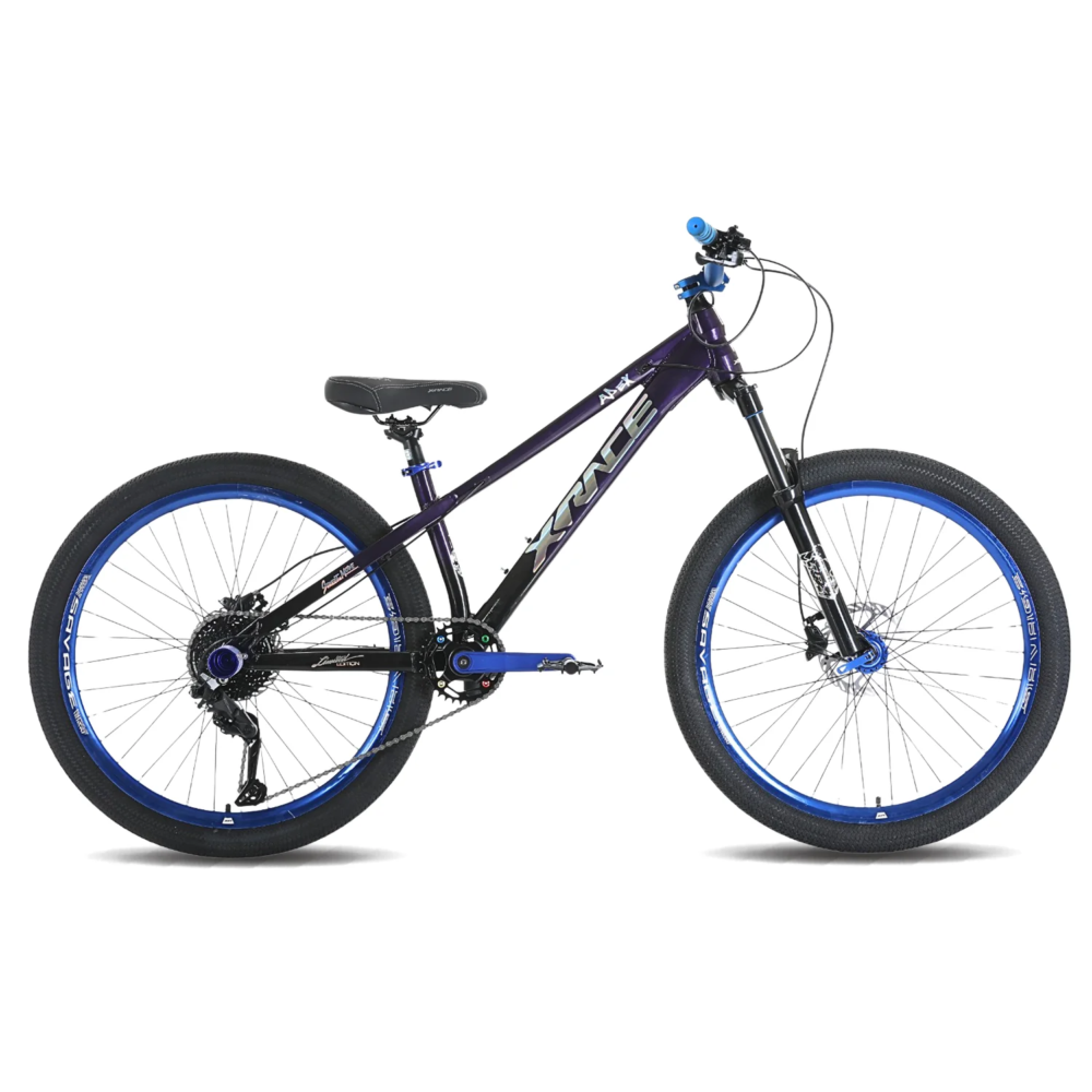 descarga - 2026-05-22T225327.101 Bicicleta X-Race Apex Stunt Shimano 9V Suspension 26" Morada Silver