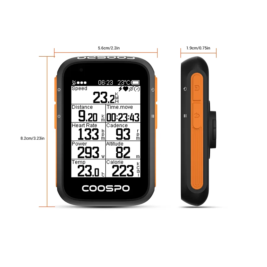 Ciclocomputador Coospo USB BC200 ANT+ BLE 5.0