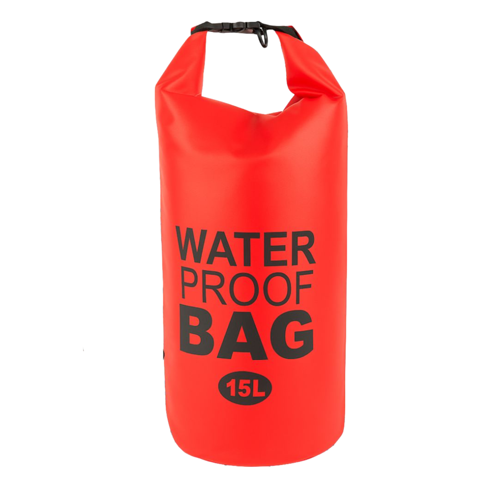 Bolso Impermeable 15 Litros, Basic Rojo