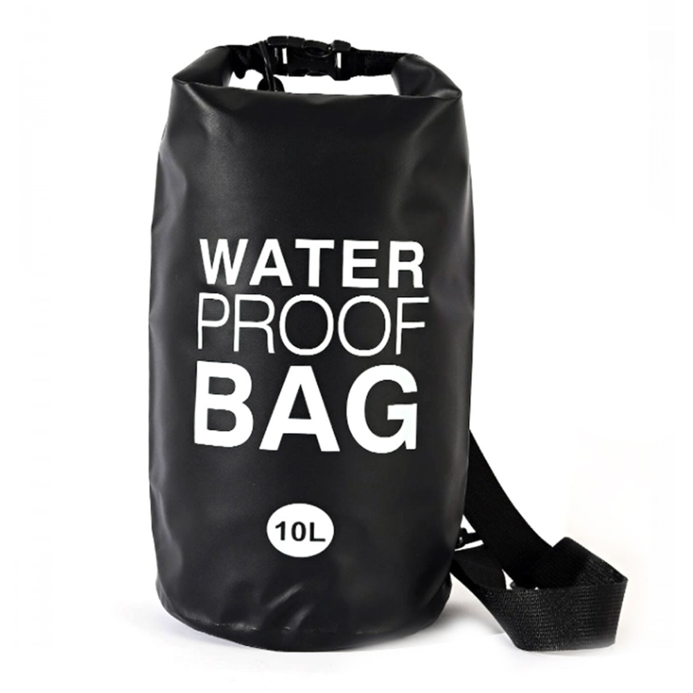 Bolso Impermeable 10 Litros, Basic Negro