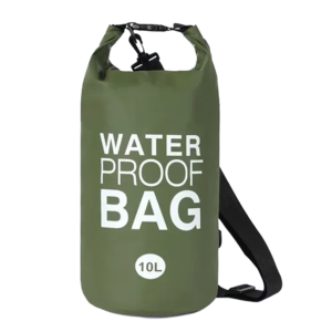water1 Bolso Impermeable 10 Litros, Basic Verde Musgo