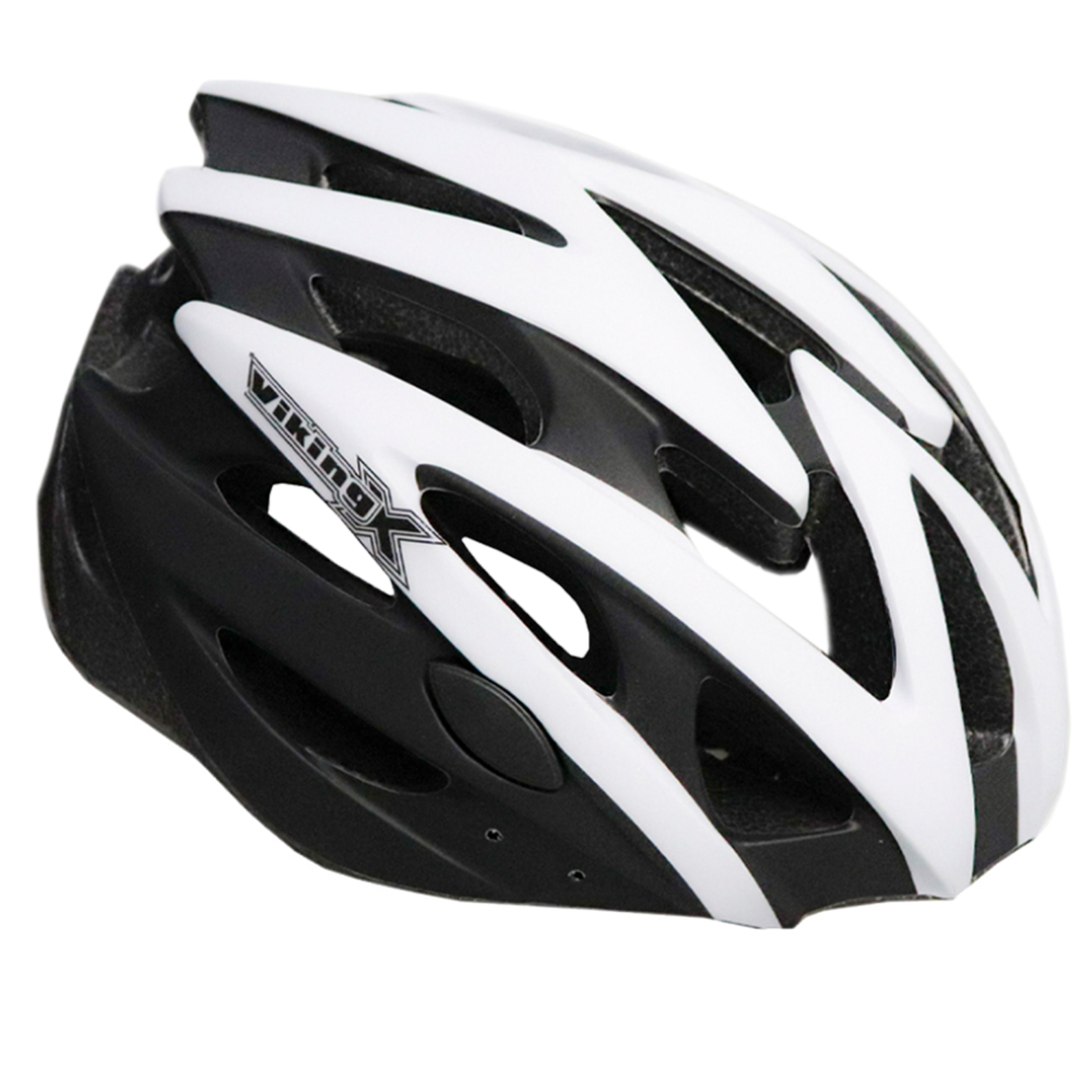 Casco Ciclista Viking MTB / Ruta Negro/Blanco