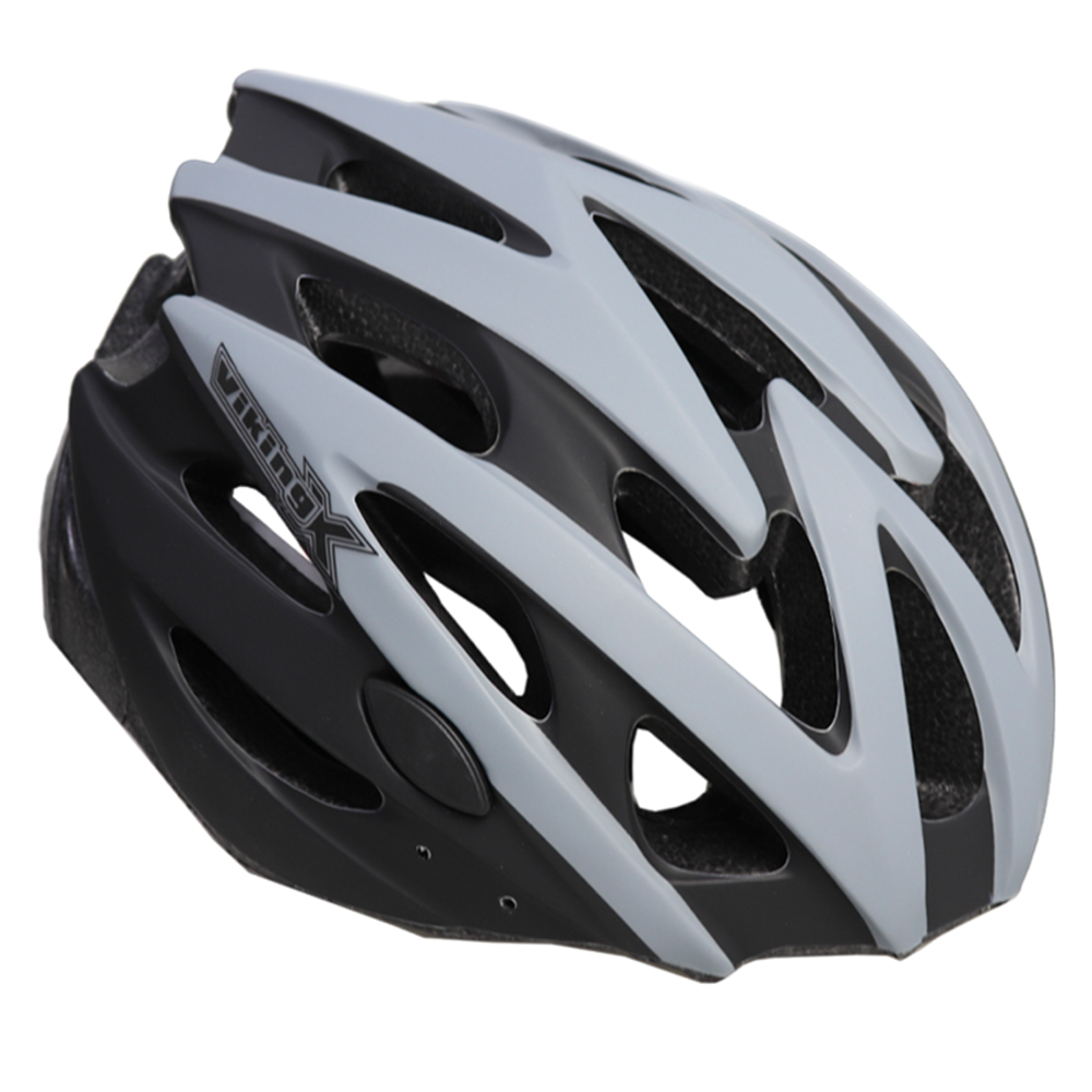 Casco Ciclista Viking MTB / Ruta Negro/Gris