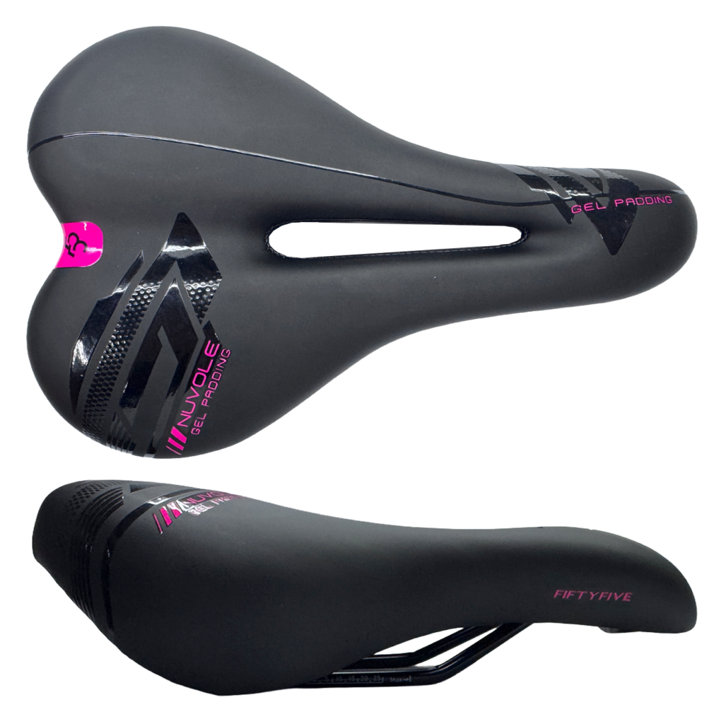 Asiento MTB Fifty Five Nuvole Gel 230B Negro-Rosa