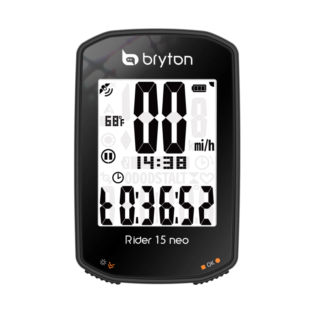 81-000-1 Ciclocomputador Bryton Rider 15T Neo + Sensor + Cadencia