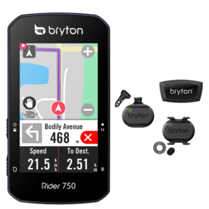 81-035 Ciclocomputador Bryton Rider 750T Táctil Banda Frecuencia Cardiaca Color