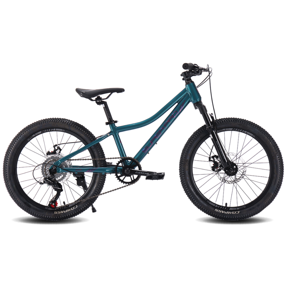 Bicicleta MTB Super Pro NRG 7V Frenos Mecánicos H. Suspensión 20" Menta